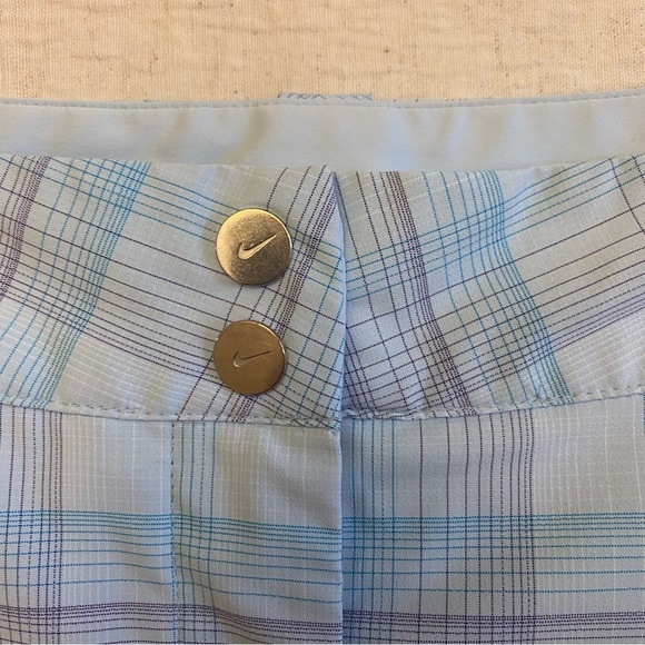 Nike Golf Dri-Fit Modern Rise Plaid Skort Liner Shorts  Sz. 4 - Picture 3 of 6